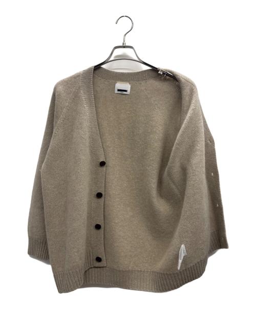 cucumu（ククム）cucumu (ククム) モヘアカーディガン ベージュ サイズ:Mの古着・服飾アイテム