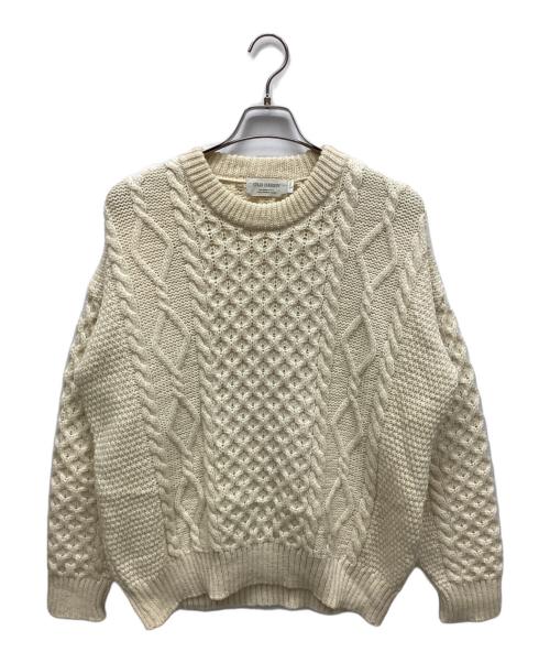 oldderby Knitwear（オールドダービーニットウェア）oldderby Knitwear (オールドダービーニットウェア) 厚手ニット ベージュ サイズ:Lの古着・服飾アイテム