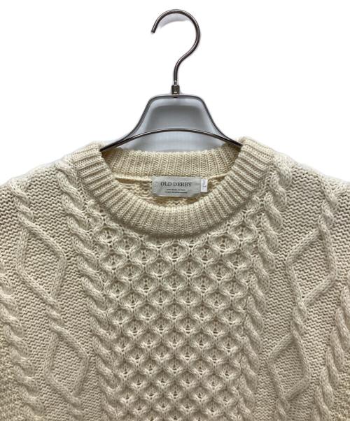 oldderby Knitwear（オールドダービーニットウェア）oldderby Knitwear (オールドダービーニットウェア) 厚手ニット ベージュ サイズ:Lの古着・服飾アイテム