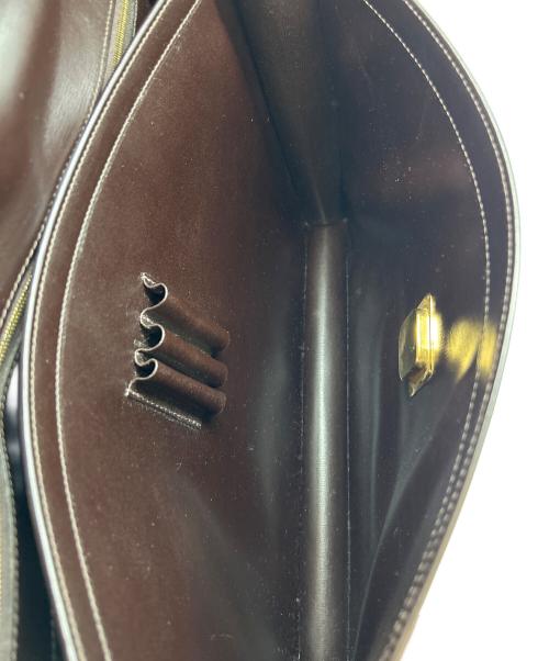 Valextra（ヴァレクストラ）Valextra (ヴァレクストラ) ブリーフケース ブラウンの古着・服飾アイテム