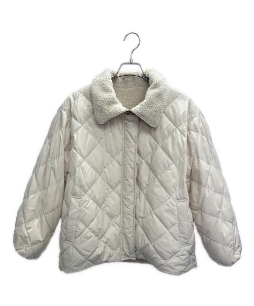 TAION（タイオン）TAION (タイオン) UNFILO (アンフィーロ) リバーシブルダウンジャケット アイボリー サイズ:Sの古着・服飾アイテム