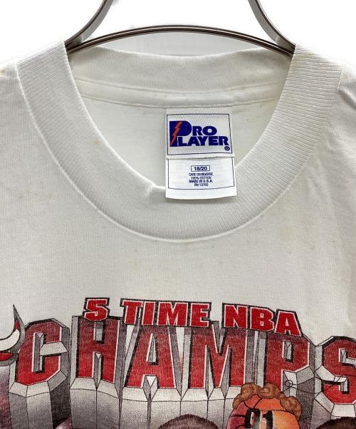 VINTAGE（ヴィンテージ）VINTAGE (ヴィンテージ) NBA CHICAGO BULLS 1997 FINALS ホワイト×レッド サイズ:18/20 未使用品の古着・服飾アイテム