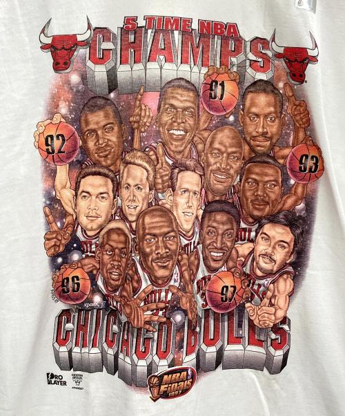 VINTAGE（ヴィンテージ）VINTAGE (ヴィンテージ) NBA CHICAGO BULLS 1997 FINALS ホワイト×レッド サイズ:18/20 未使用品の古着・服飾アイテム