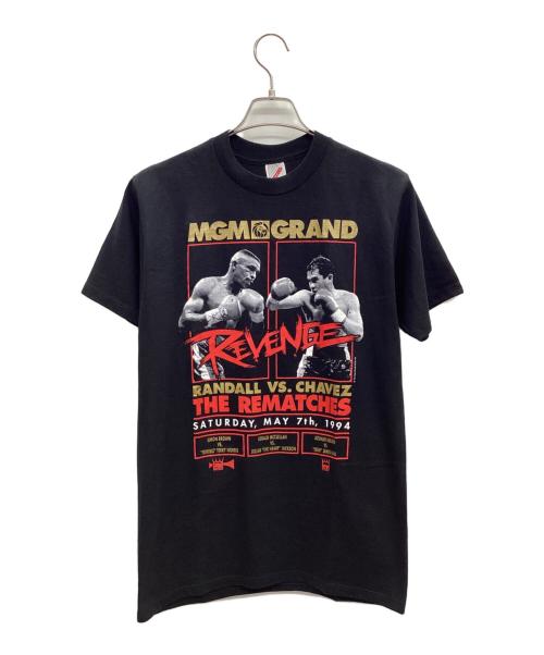 VINTAGE（ヴィンテージ）VINTAGE (ヴィンテージ) MGM GRAND Frankie Randall vs Julio Cesar Chavez ブラック サイズ:Mの古着・服飾アイテム