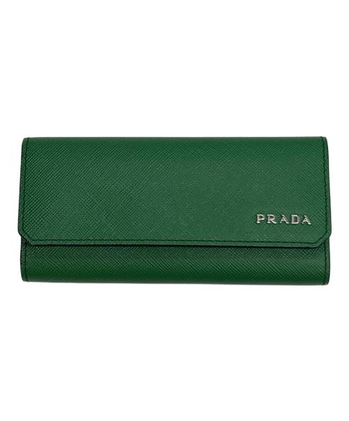 PRADA（プラダ）PRADA (プラダ) 6連キーケース SAFFIANO CORNER VERDE(グリーン)の古着・服飾アイテム
