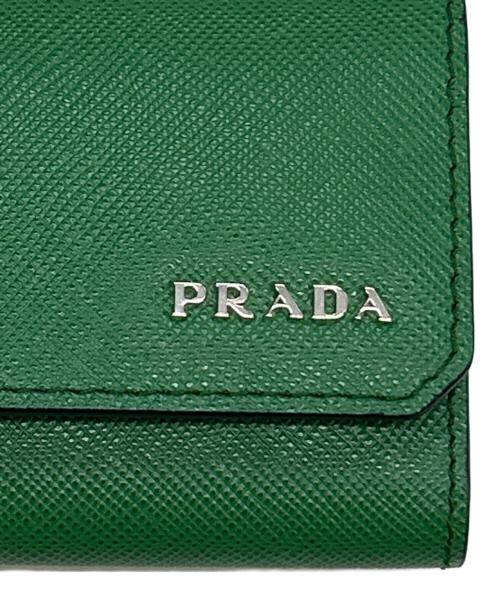 PRADA（プラダ）PRADA (プラダ) 6連キーケース SAFFIANO CORNER VERDE(グリーン)の古着・服飾アイテム