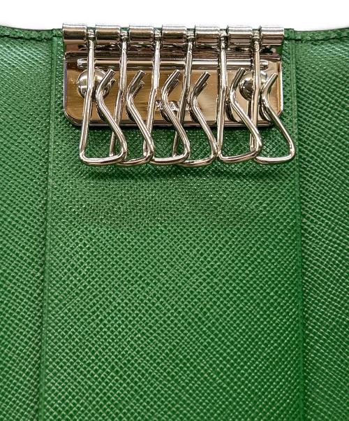 PRADA（プラダ）PRADA (プラダ) 6連キーケース SAFFIANO CORNER VERDE(グリーン)の古着・服飾アイテム