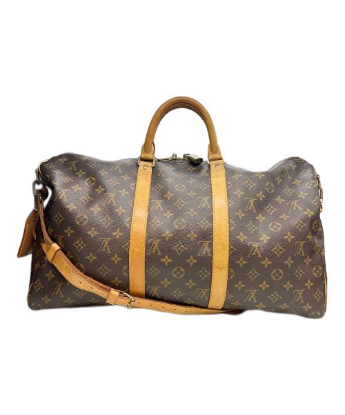 LOUIS VUITTON（ルイ ヴィトン）LOUIS VUITTON (ルイ ヴィトン) ボストンバッグ キーポル・バンドリエール50 ブラウンの古着・服飾アイテム