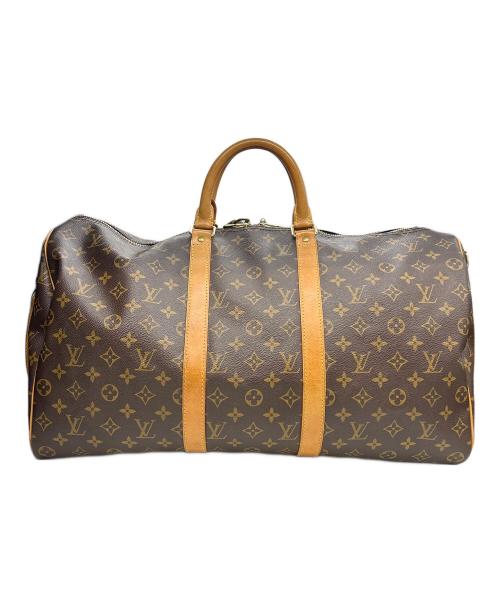 LOUIS VUITTON（ルイ ヴィトン）LOUIS VUITTON (ルイ ヴィトン) ボストンバッグ キーポル・バンドリエール50 ブラウンの古着・服飾アイテム