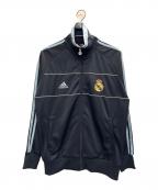 adidasアディダス）の古着「トラックジャケット」｜ブラック×スカイブルー