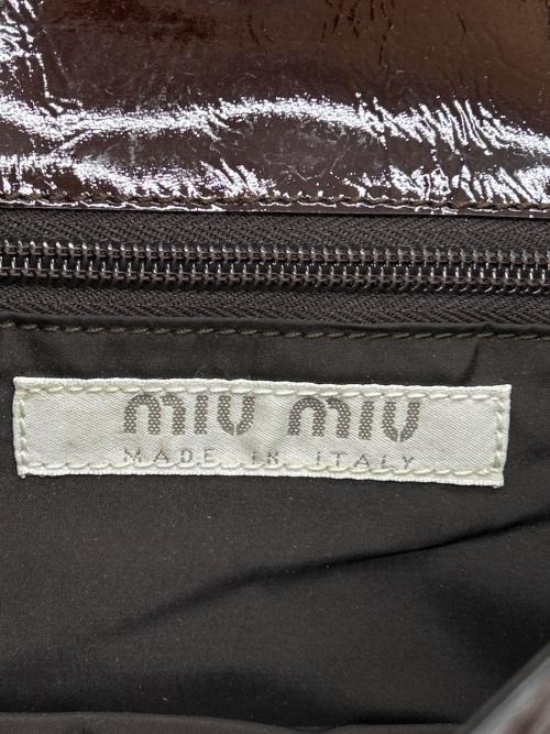MIU MIU（ミュウミュウ）MIU MIU (ミュウミュウ) ショルダーバッグ 90-00'sアーカイブ ブラウン×ピンクの古着・服飾アイテム