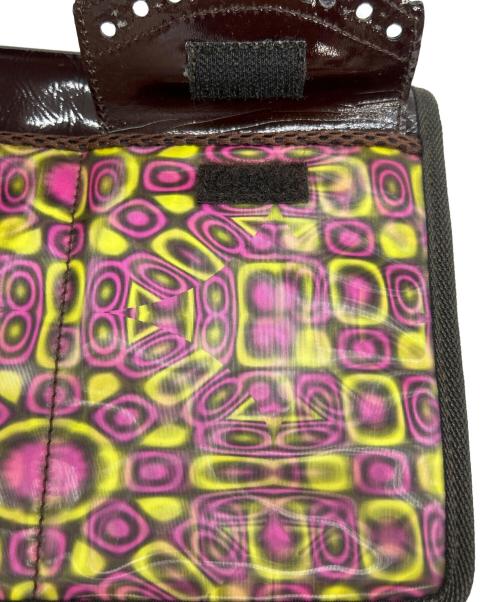 MIU MIU（ミュウミュウ）MIU MIU (ミュウミュウ) ショルダーバッグ 90-00'sアーカイブ ブラウン×ピンクの古着・服飾アイテム