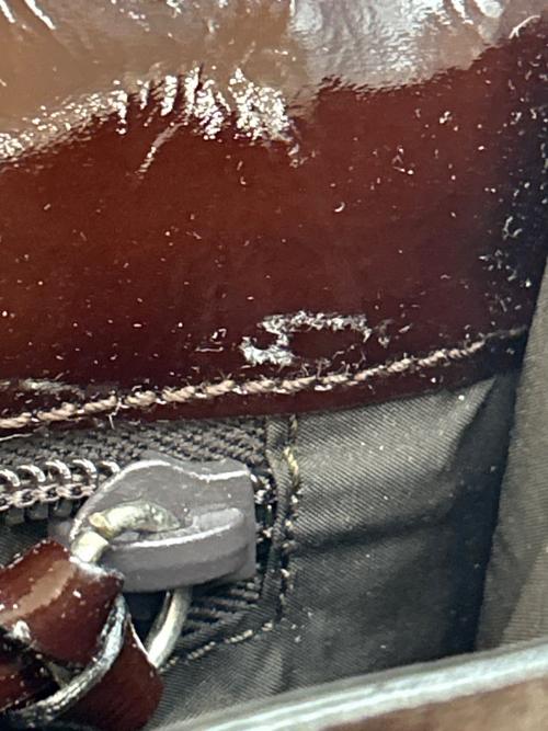 MIU MIU（ミュウミュウ）MIU MIU (ミュウミュウ) ショルダーバッグ 90-00'sアーカイブ ブラウン×ピンクの古着・服飾アイテム