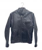 Schottショット）の古着「シングルライダースジャケット」｜ブラック