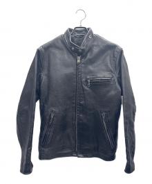Schott（ショット）の古着「シングルライダースジャケット」｜ブラック
