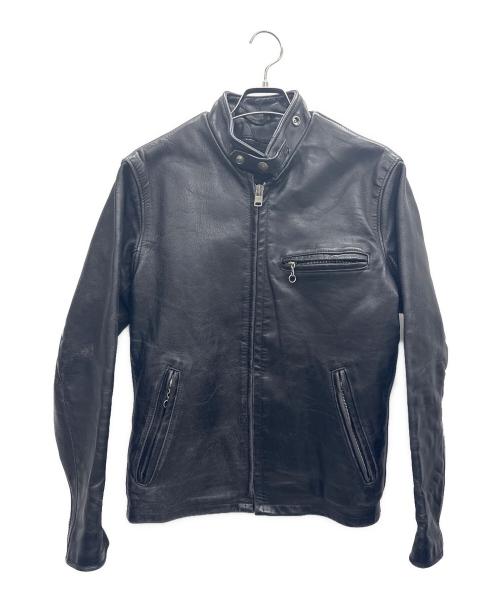 Schott（ショット）Schott (ショット) シングルライダースジャケット ブラック サイズ:34の古着・服飾アイテム