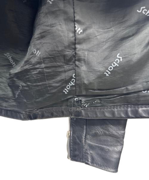 Schott（ショット）Schott (ショット) シングルライダースジャケット ブラック サイズ:34の古着・服飾アイテム