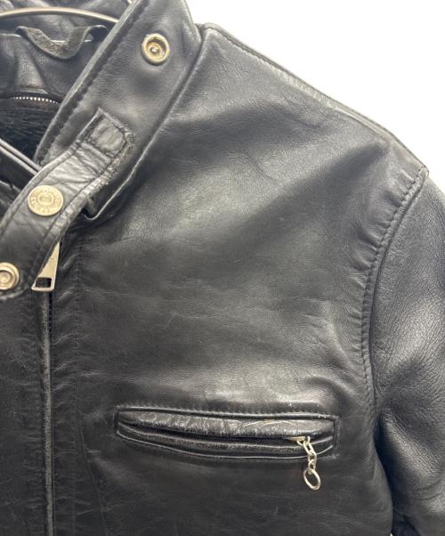 Schott（ショット）Schott (ショット) シングルライダースジャケット ブラック サイズ:34の古着・服飾アイテム