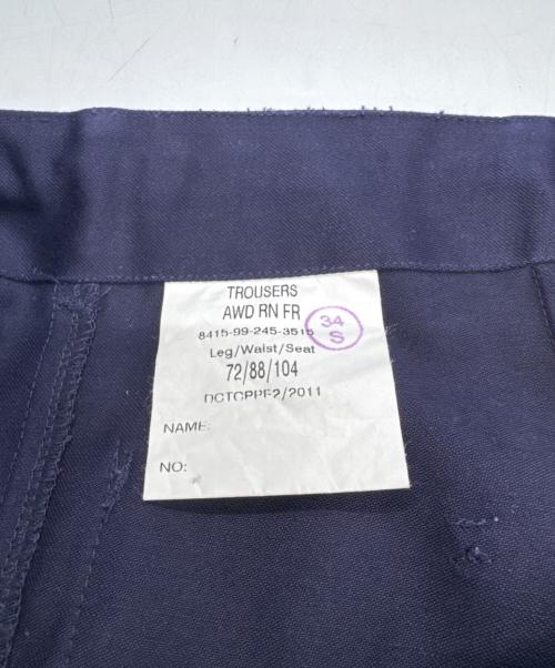 ROYAL NAVY（ロイヤルネイビー）ROYAL NAVY (ロイヤルネイビー) ミリタリーカーゴパンツ ネイビー サイズ:W88/L72の古着・服飾アイテム