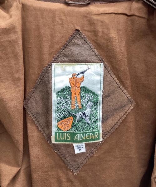 LUIS ALVEAR（ルイ アルヴェアール）LUIS ALVEAR (ルイ アルヴェアール) A-2タイプ ジャケット ブラウン サイズ:Mの古着・服飾アイテム