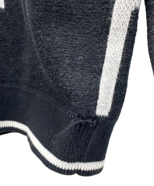 SUPREME（シュプリーム）SUPREME (シュプリーム) Qualite Sweater ブラック×ホワイト サイズ:Mの古着・服飾アイテム