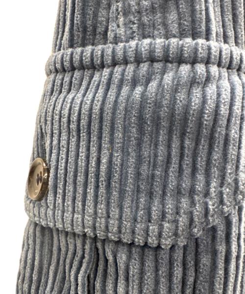 tricot COMME des GARCONS（トリココムデギャルソン）tricot COMME des GARCONS (トリココムデギャルソン) コーデュロイスカート ブルー サイズ:Sの古着・服飾アイテム