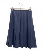 COMME des GARCONSコムデギャルソン）の古着「プリーツスカート」｜ネイビー