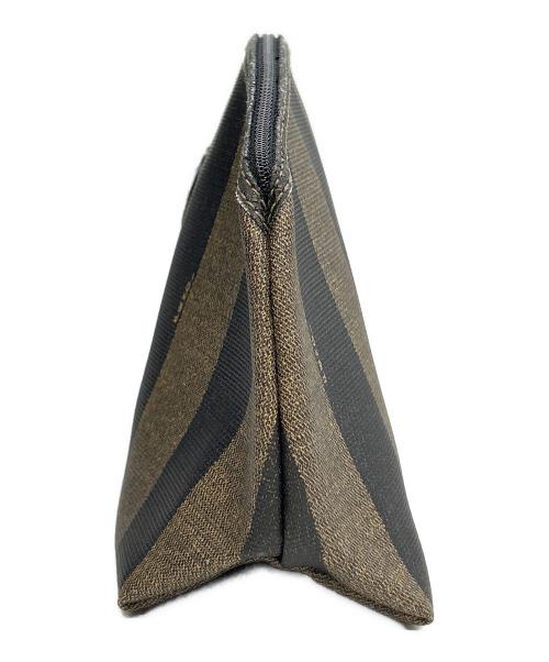 FENDI（フェンディ）FENDI (フェンディ) クラッチバッグ ブラウンの古着・服飾アイテム