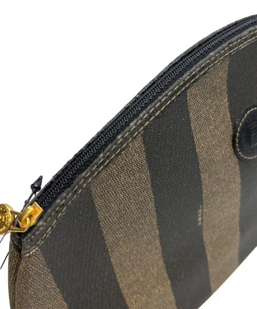 FENDI（フェンディ）FENDI (フェンディ) クラッチバッグ ブラウンの古着・服飾アイテム