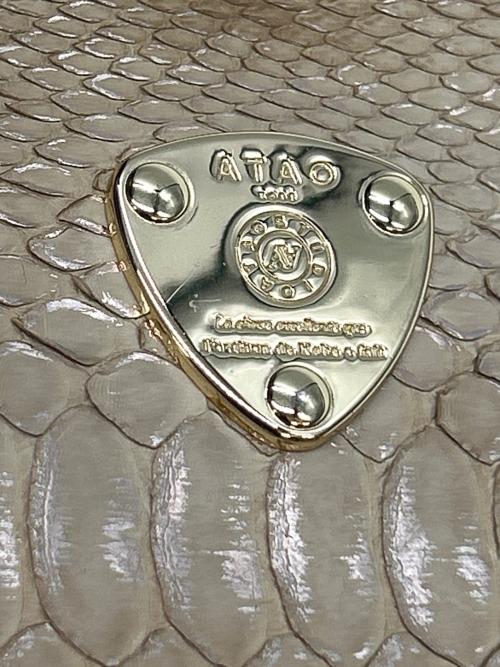 ATAO（アタオ）ATAO (アタオ) ミニ財布 パイソン-HAKU milimo ベージュの古着・服飾アイテム