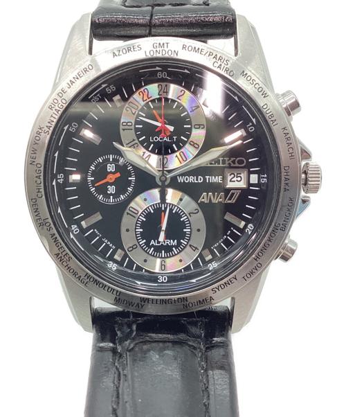 SEIKO（セイコー）SEIKO (セイコー) 腕時計 ブラックの古着・服飾アイテム