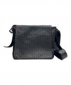 BOTTEGA VENETAボッテガベネタ）の古着「ショルダーバッグ イントレチャート」｜ブラック