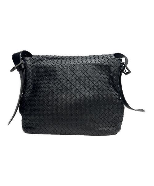 BOTTEGA VENETA（ボッテガベネタ）BOTTEGA VENETA (ボッテガベネタ) ショルダーバッグ イントレチャート ブラックの古着・服飾アイテム