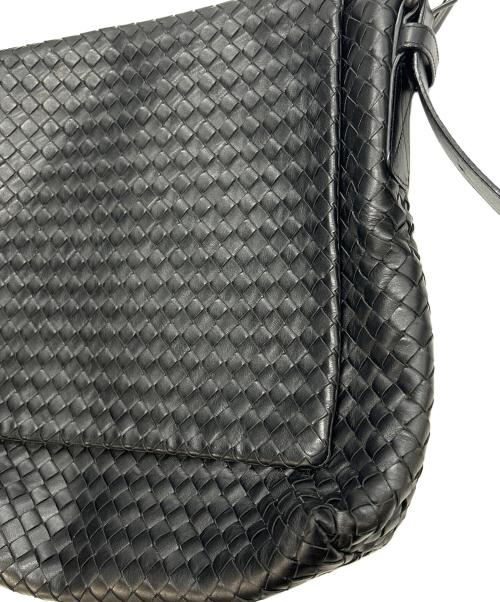 BOTTEGA VENETA（ボッテガベネタ）BOTTEGA VENETA (ボッテガベネタ) ショルダーバッグ イントレチャート ブラックの古着・服飾アイテム