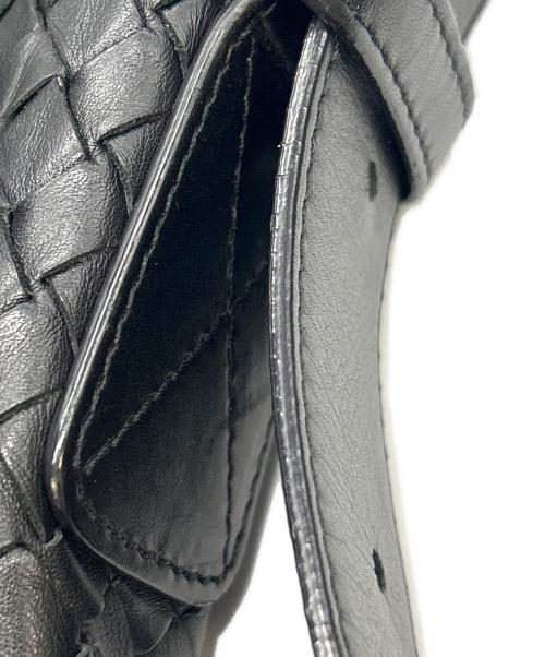 BOTTEGA VENETA（ボッテガベネタ）BOTTEGA VENETA (ボッテガベネタ) ショルダーバッグ イントレチャート ブラックの古着・服飾アイテム