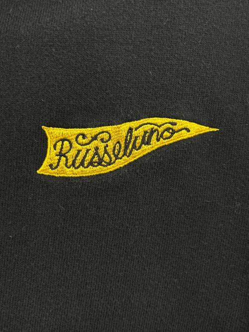 RUSSELUNO（ラッセルノ）RUSSELUNO (ラッセルノ) ジップパーカー ブラック×イエロー サイズ:4の古着・服飾アイテム