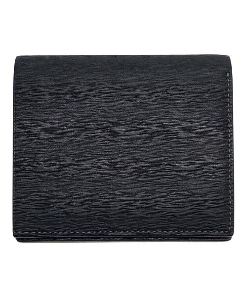 WATOKA（ワトカ）WATOKA (ワトカ) コンパクトウォレット KIMONO KARASUBAレザー ブラックの古着・服飾アイテム
