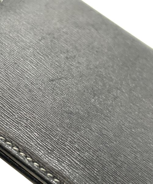 WATOKA（ワトカ）WATOKA (ワトカ) コンパクトウォレット KIMONO KARASUBAレザー ブラックの古着・服飾アイテム