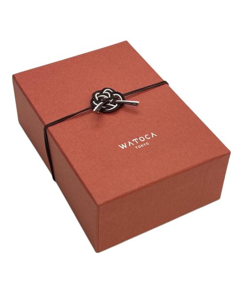 WATOKA（ワトカ）WATOKA (ワトカ) コンパクトウォレット KIMONO KARASUBAレザー ブラックの古着・服飾アイテム