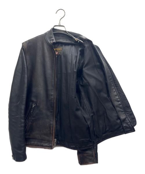 VANSON（バンソン）VANSON (バンソン) レザージャケット ブラック サイズ:36の古着・服飾アイテム