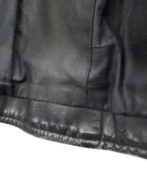 VANSON（バンソン）VANSON (バンソン) レザージャケット ブラック サイズ:36の古着・服飾アイテム