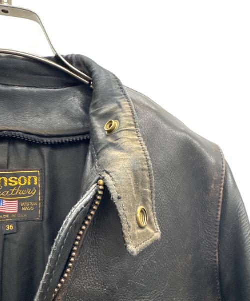 VANSON（バンソン）VANSON (バンソン) レザージャケット ブラック サイズ:36の古着・服飾アイテム