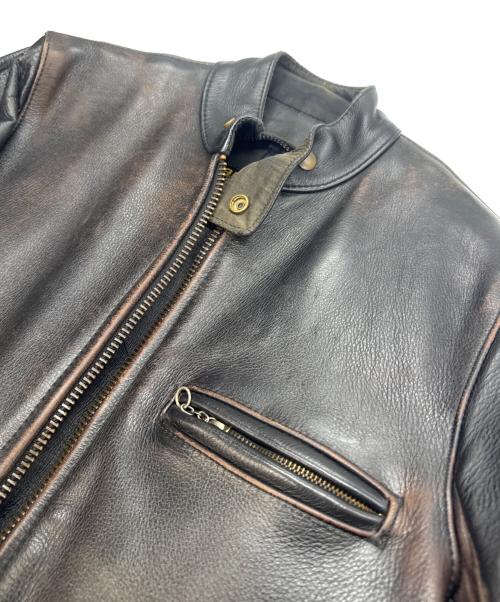 VANSON（バンソン）VANSON (バンソン) レザージャケット ブラック サイズ:36の古着・服飾アイテム