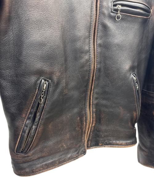 VANSON（バンソン）VANSON (バンソン) レザージャケット ブラック サイズ:36の古着・服飾アイテム