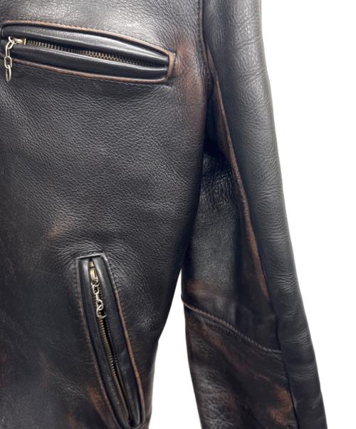 VANSON（バンソン）VANSON (バンソン) レザージャケット ブラック サイズ:36の古着・服飾アイテム