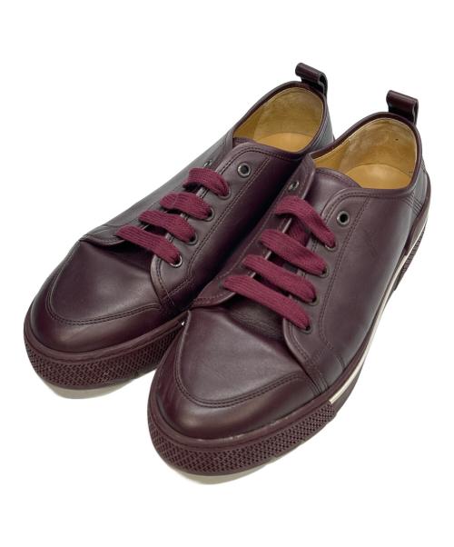 HERMES（エルメス）HERMES (エルメス) レザースニーカー ボルドー サイズ:40の古着・服飾アイテム