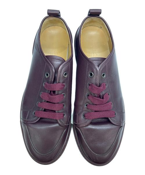 HERMES（エルメス）HERMES (エルメス) レザースニーカー ボルドー サイズ:40の古着・服飾アイテム