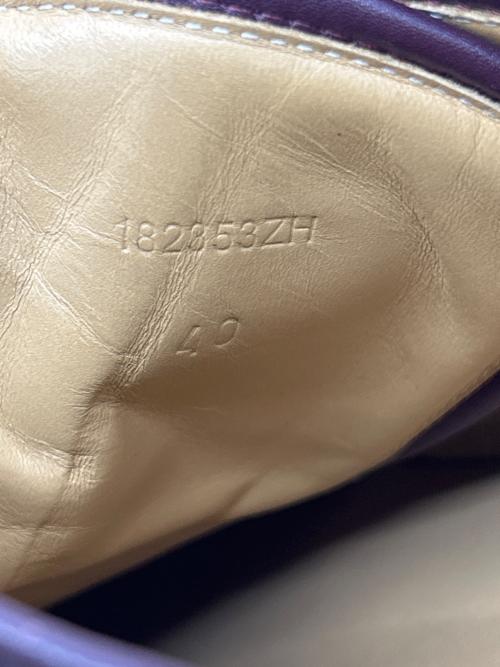 HERMES（エルメス）HERMES (エルメス) レザースニーカー ボルドー サイズ:40の古着・服飾アイテム