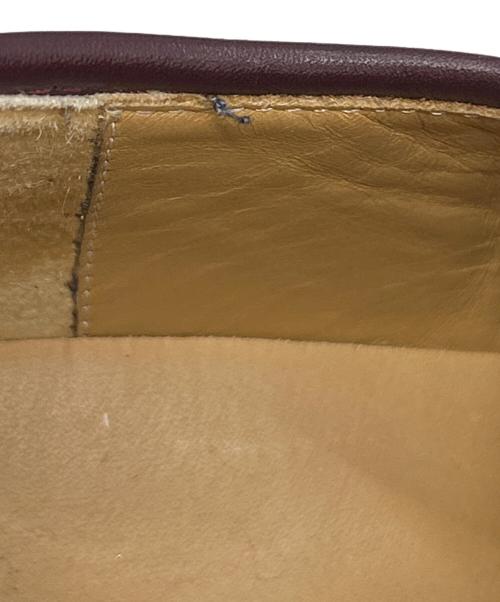 HERMES（エルメス）HERMES (エルメス) レザースニーカー ボルドー サイズ:40の古着・服飾アイテム
