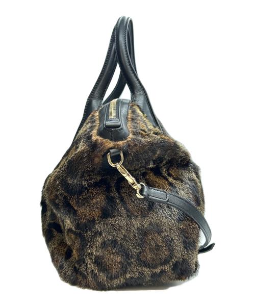 TOD'S（トッズ）TOD'S (トッズ) 2WAYレオパードバッグ ブラウンの古着・服飾アイテム